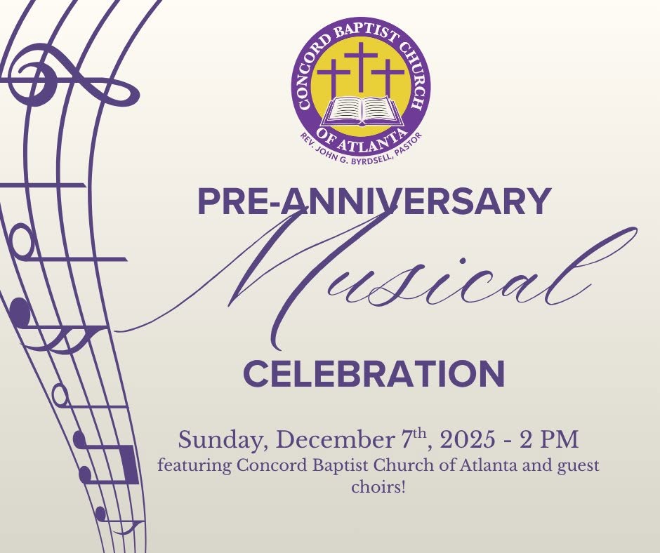 Pre-Anniversary Musical Celebration flyer, Sunday December 7, 2025 at 2 PM